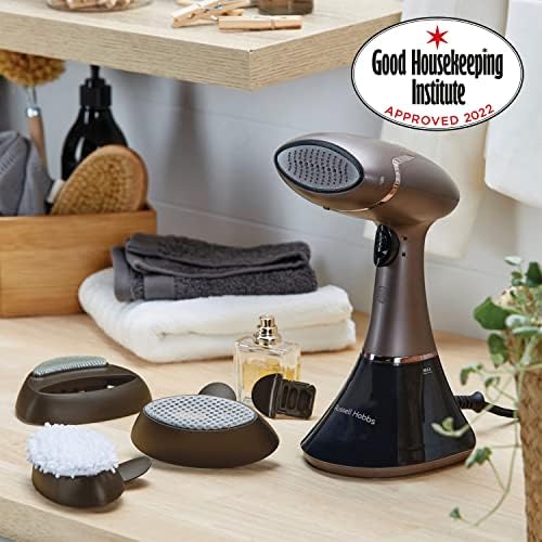 Russell Hobbs 28040 Steam Genie Aroma - Handheld Clothes Steamer for Garments, Curtains and Soft Furnishings, Kills Up to 99.9% of Bacteria