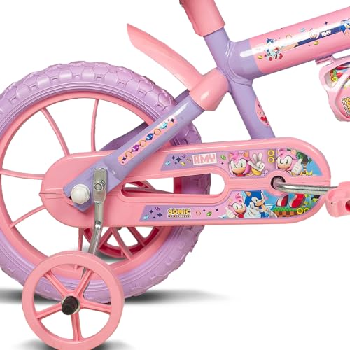 Verden Bicicleta Infantil Amy Aro 12 Lílas e Rosa com rodinhas, cestinha e garrafinha