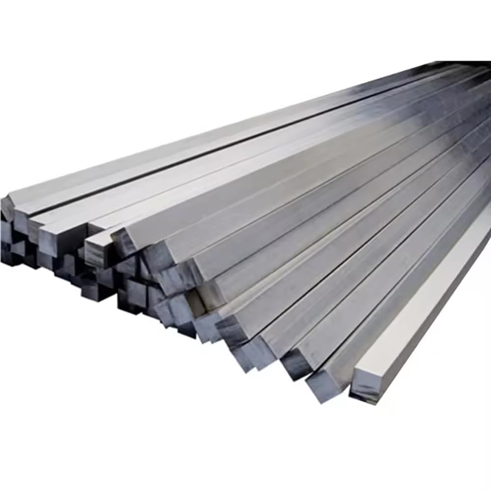 Barra piatta in acciaio inox, 304, per modellini di aeroplani ed elicotteri, lunghezza 100 mm, sezione trasversale quadrata