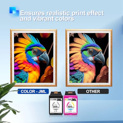 305 Patronen Kompatibel für HP 305 Druckerpatronen XL Set/für Deskjet 2710 2720 2721 2724 4100 4110 4120 4130/ Envy 6010 6022 6030 6032 Pro 6420 6430 6432【Nicht kompatibel mit Druckern der e-Serie】