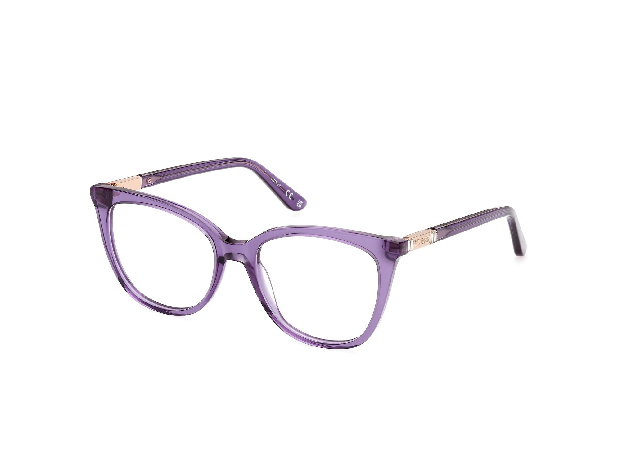 GUESS Gafas de Vista GU50197 081 shiny violet 52/17/140 Mujer