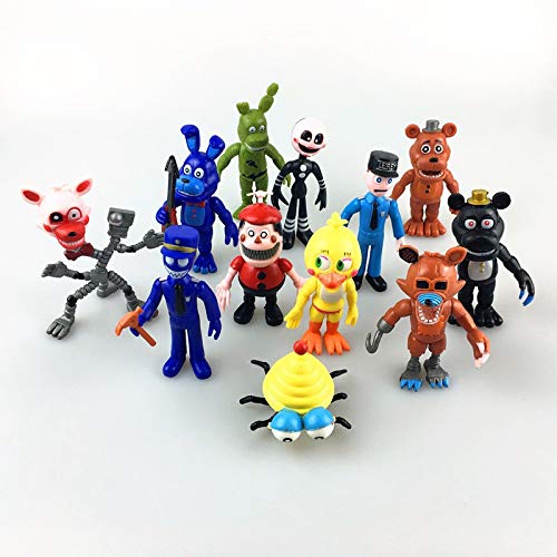 LLMZ 12pcs Five Nights at Freddy'S, Five Nights At Freddy Modelo de decoraci�n Modelo de Personaje Animado Regalo (3 Pulgadas)