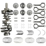 Crankshaft Set W/Piston & Piston Ring Con-rod Bearings Fit For Jeep Grand Cherokee Chrysle 200/300 Dodge Avenger Challenger Durango Charger Grand Caravan Ram 1500 C/V 3.6L 2011-2016 5184251Al