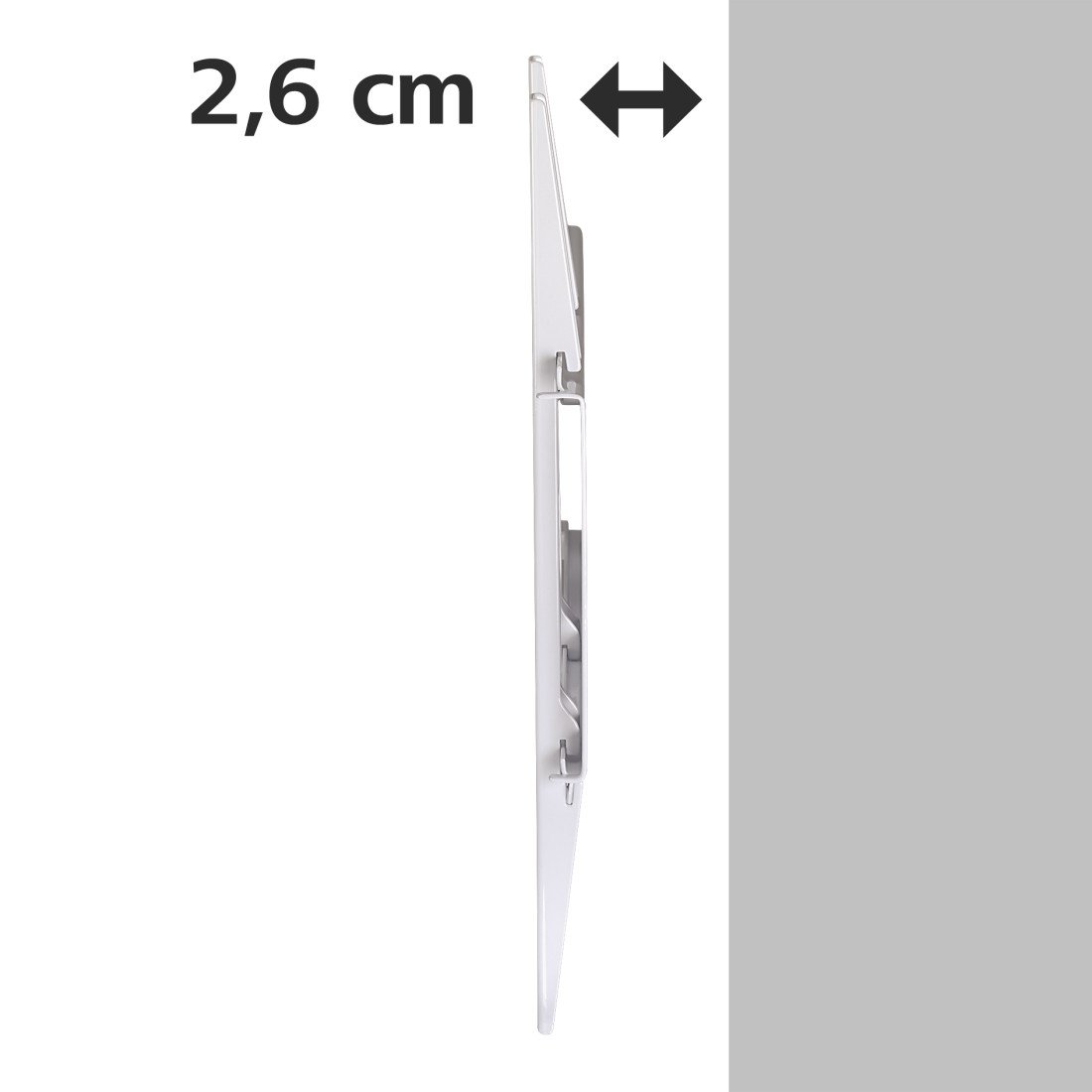 Hama Ultraslim Fixed TV Wall Mount (for screen diagonal from 81 to 142 cm (32 inches and 56 inches) for a maximum of 50 kg, VESA up to 400 x 400, 3 stars) White - 3