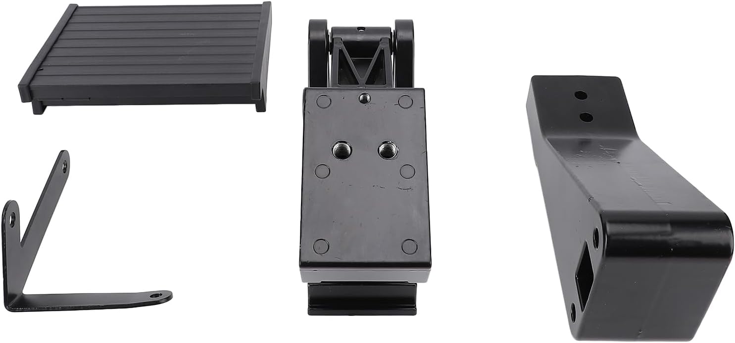 Retractable Bumper Step Metal 300lbs Load Bearing, Rear Bed Step, Sturdy Structure - Durable Powder Coated Finish, Easy Installation, Ideal Replacement for Trucks