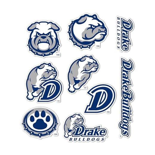 Drake University Sticker Bulldogs Stickers Vinyl Decals Laptop Water Bottle Car Scrapbook T2 (Type 2)