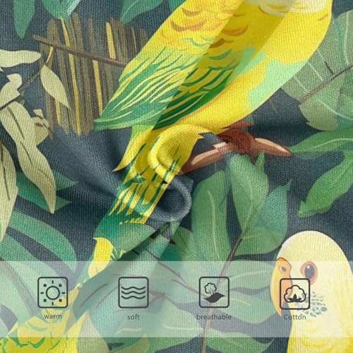 Toddler Panties, Cute Parrot Green Cotton Girls Underwear, 2–8 Years3