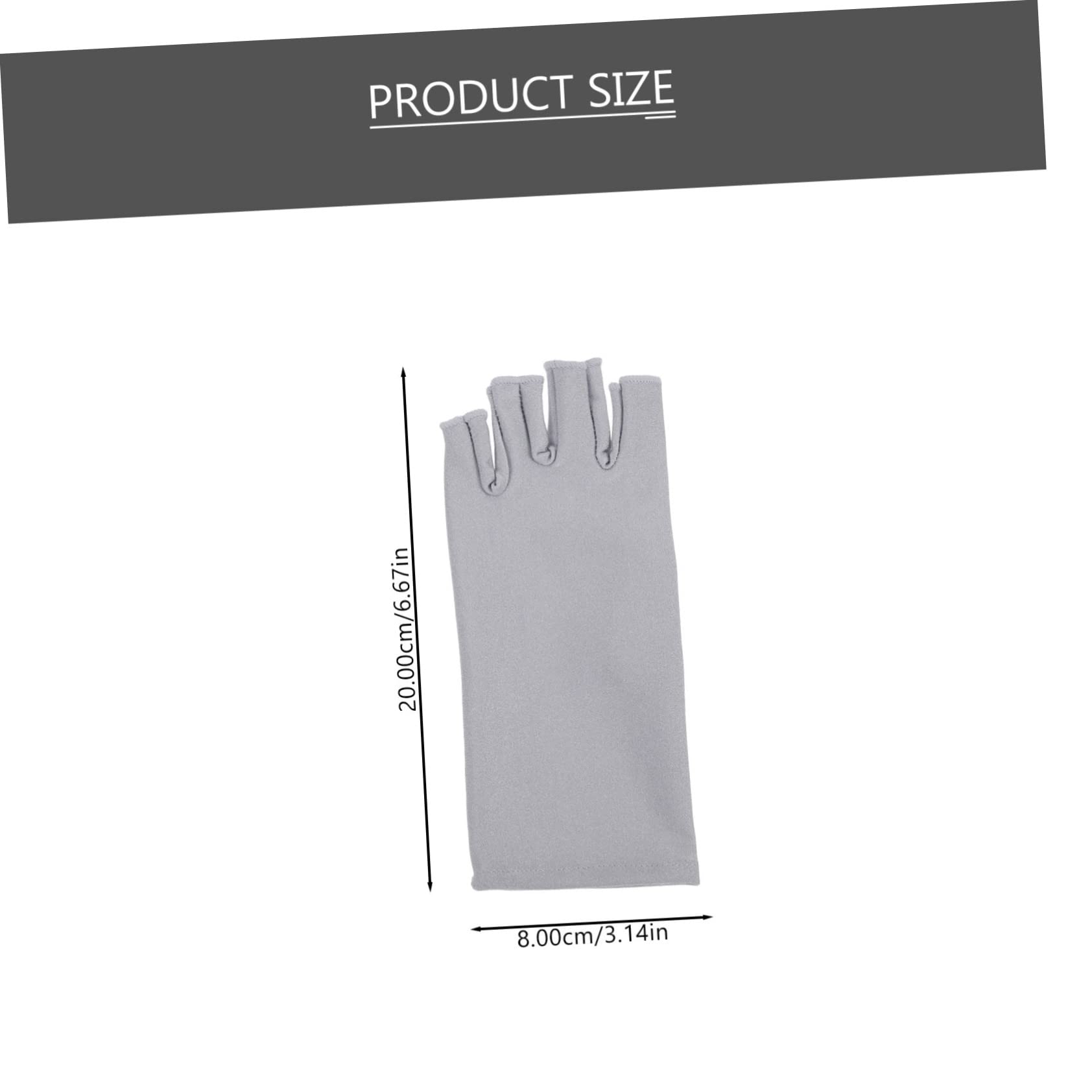 Holibanna 1Pair UV Protection Fingerless Gloves for Women Sunblock Half Finger Gloves for Outdoor Activities Stretchable and Breathable Design for Cycling Driving Jogging