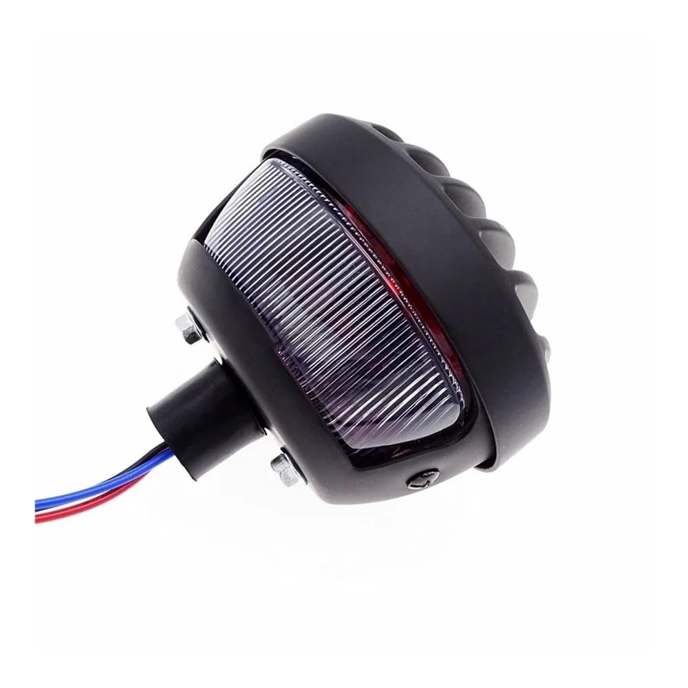 Generique Moto Arrière Lampe Feu Arrière LED Pour Motos, De Plaque D'immatriculation Universel Pour Bobber Chopper Rat, Personnalisé
