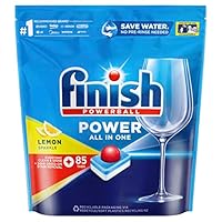 Finish Power All In One Lemon Dishwasher Tablets, 85 Tablets
