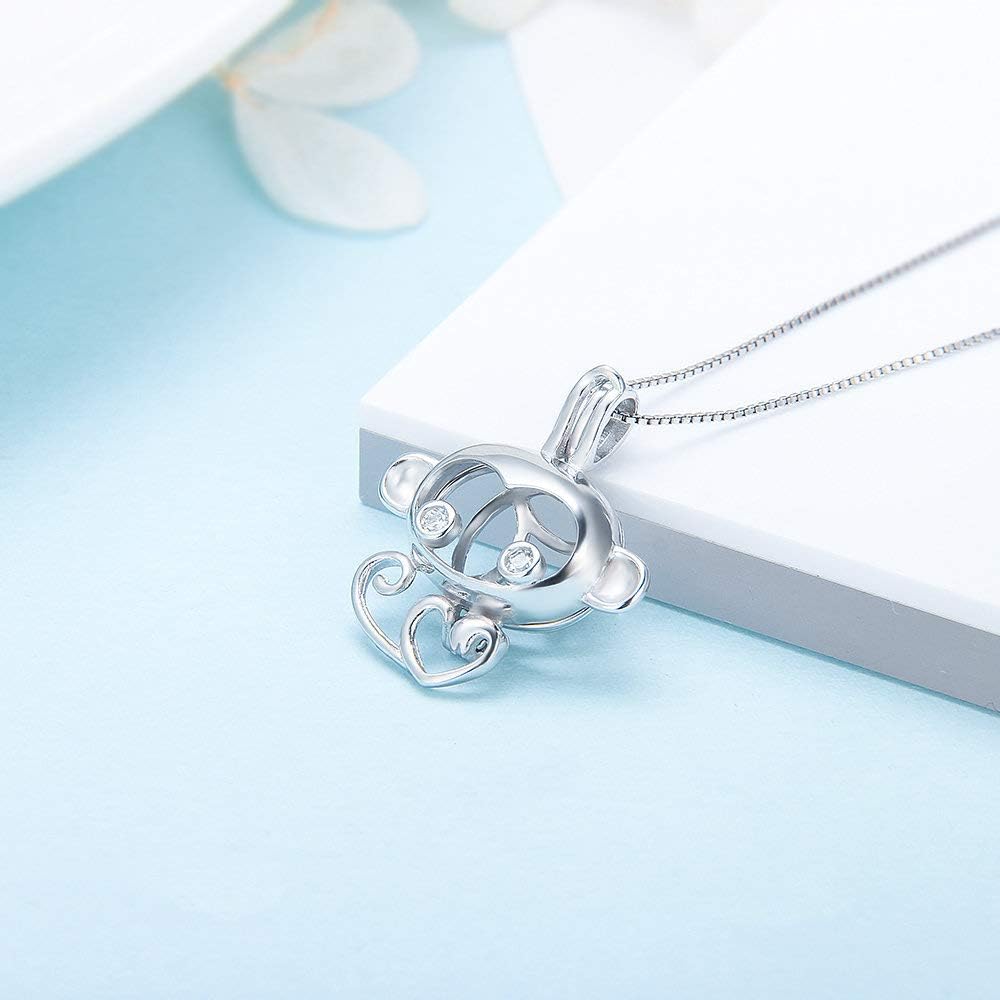 925 Sterling Silver CZ Monkey Cage Pendants Crafting Charm for DIY Necklace Bracelet Jewelry Making - Image 3