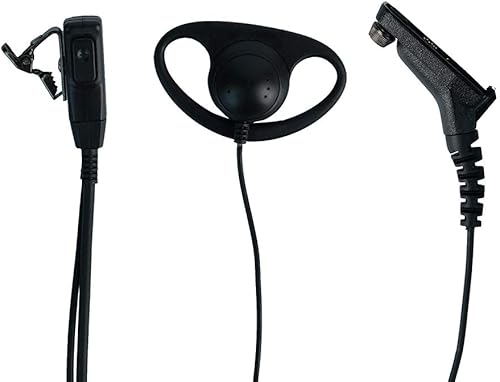 Miniatura 2 de Xpr 6550 Auricular, auricular de vigilancia en forma de D con micrófono Ptt XPR7550 XPR6350 XPR7350 7550e 7580e Walkie Talkie