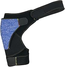 فوميز. دعامة كتف باللون الزهري، اكسسوارات حمام باشرطة قابلة للتعديل، وسادات عين ساخنة جيدة التهوية لدعم تمزق الشفا، مشابك قفازات لوسادة الكتف للضغط