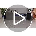 GOOBED TV Stand for 75/70 Inch TV, Modern LED Entertainment Center with Storage, Modern High Glossy Media Console Cabinet for Living Room, Grey
