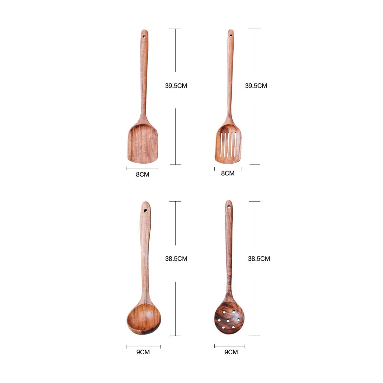 Holz Kochlöffel Spatel 4 Stück Sets Küche Kochen Utensilien & Gadgets