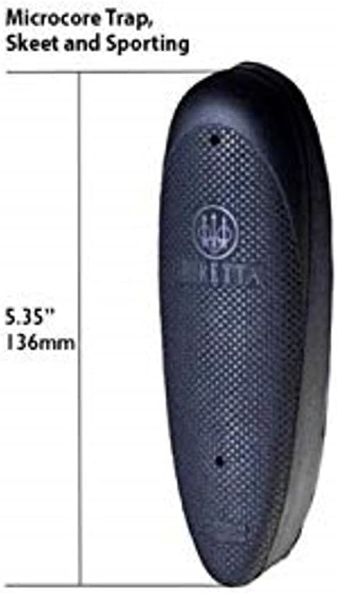 Beretta Micro-Core Skeet and Sporting Rubber Recoil Pad, Multiple Thickness, Black