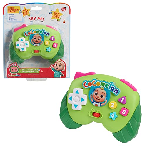 CoComelon Lots to Learn Game Controller, Basket Stuffers, Preschool Learning and Education, Officially Licensed Kids Toys for Ages 18 Month, Gifts and Presents by Just Play