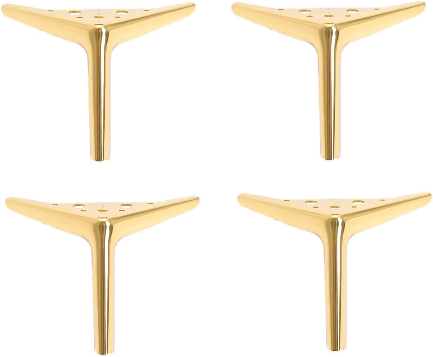 Rhllvj Gold Triangle Table Legs, 4 Diy Metal Furniture Legs For Cabinet, Sofa, Coffee Table, Tv Stand And Other Furniture Legs(,15Cm/5.90In)