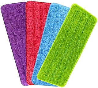 TUPARKA 4 Pack Spray Mop Pads Microfiber Mops Refill Pad Reveal Mop Head Replacement Pad for Cleaning 42x14cm
