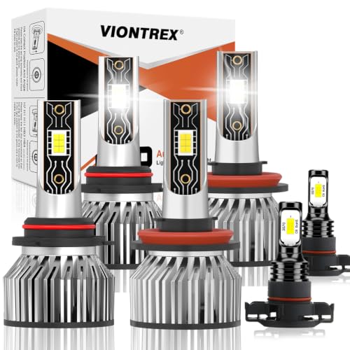 Image of Driving Light Bulbs Set Compatible for Chery Silverado 1500(2007-2018) 2500HD 3500HD(2007-2020),High Beam Low Beam Fog Light Bulbs Kit,Easy Direct Fit,6500K White Light Combo, IP68 Pack of 6
