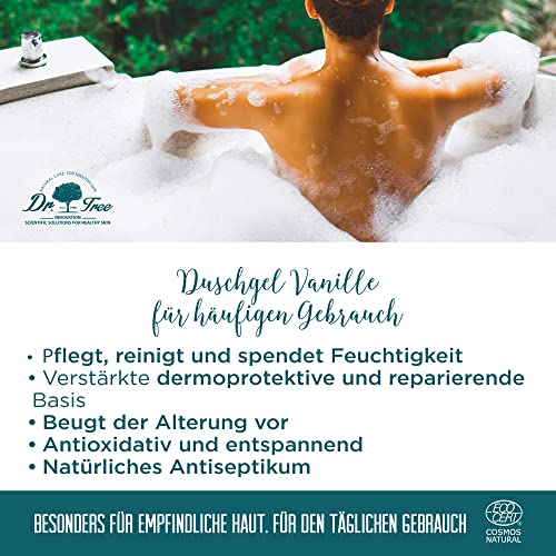 Dr. Tree DermoProtektives Duschgel für Empfindliche Atopische Haut 99,7% Natürliche Inhaltsstoffe 500 ml Vanille