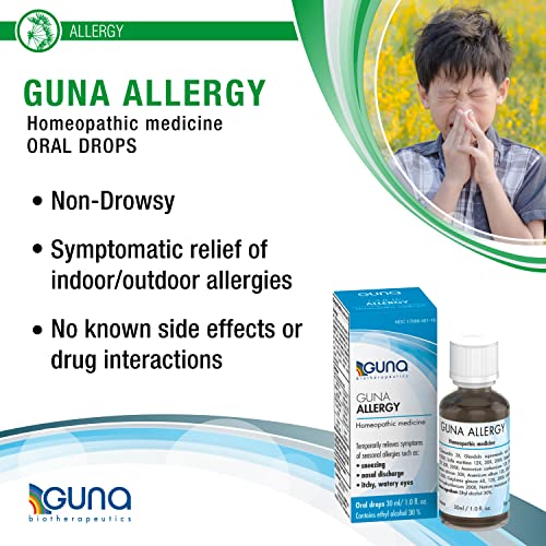 Guna Allergy Homeopathic Medicine For Indoor Or Outdoor Allergy Relief And Hay Fever - 1 Ounce #TOP3