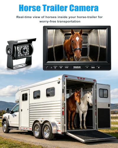 Rakuii RV Camera System, 7" Wired AHD 1080P Backup Camera - image 2