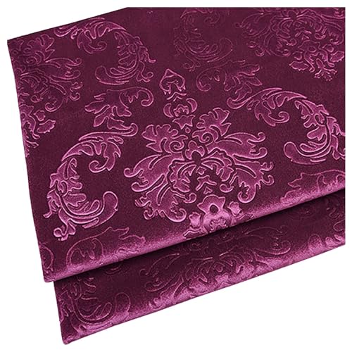 NIANTONG Tissu Velours épais pour Costumes Et Travaux Manuels par The Yard 145 Cm De Large Vendu Au Mètre(Color:Rose foncé)