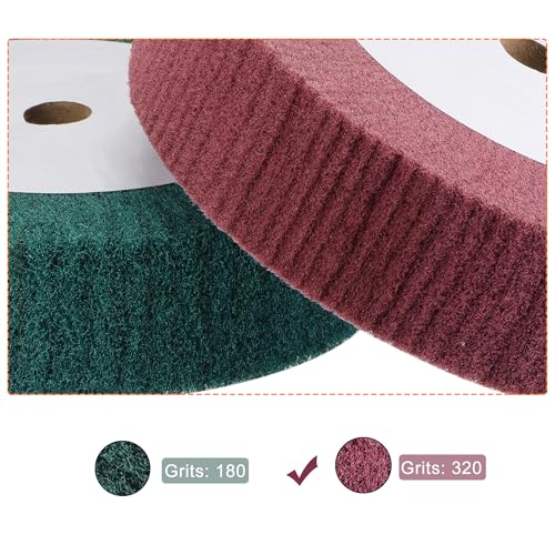 Disque de polissage nylon 150mm rouge pour enlever l'oxydation facilement - 4