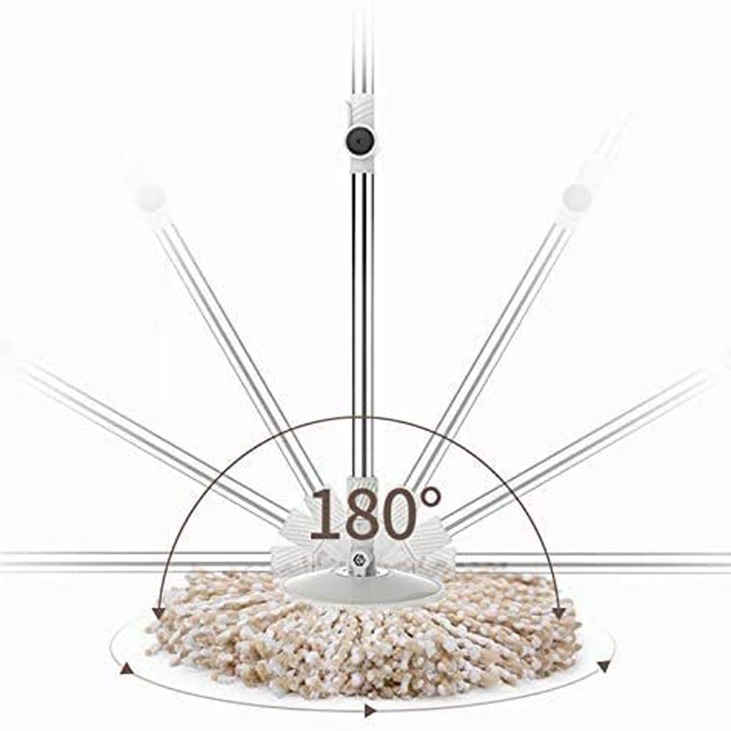 Doppio azionamento Rotary Mop Domestico Pigro In Acciaio Inox Pole Mop Automatico Pressione Mano Ouble Barrel