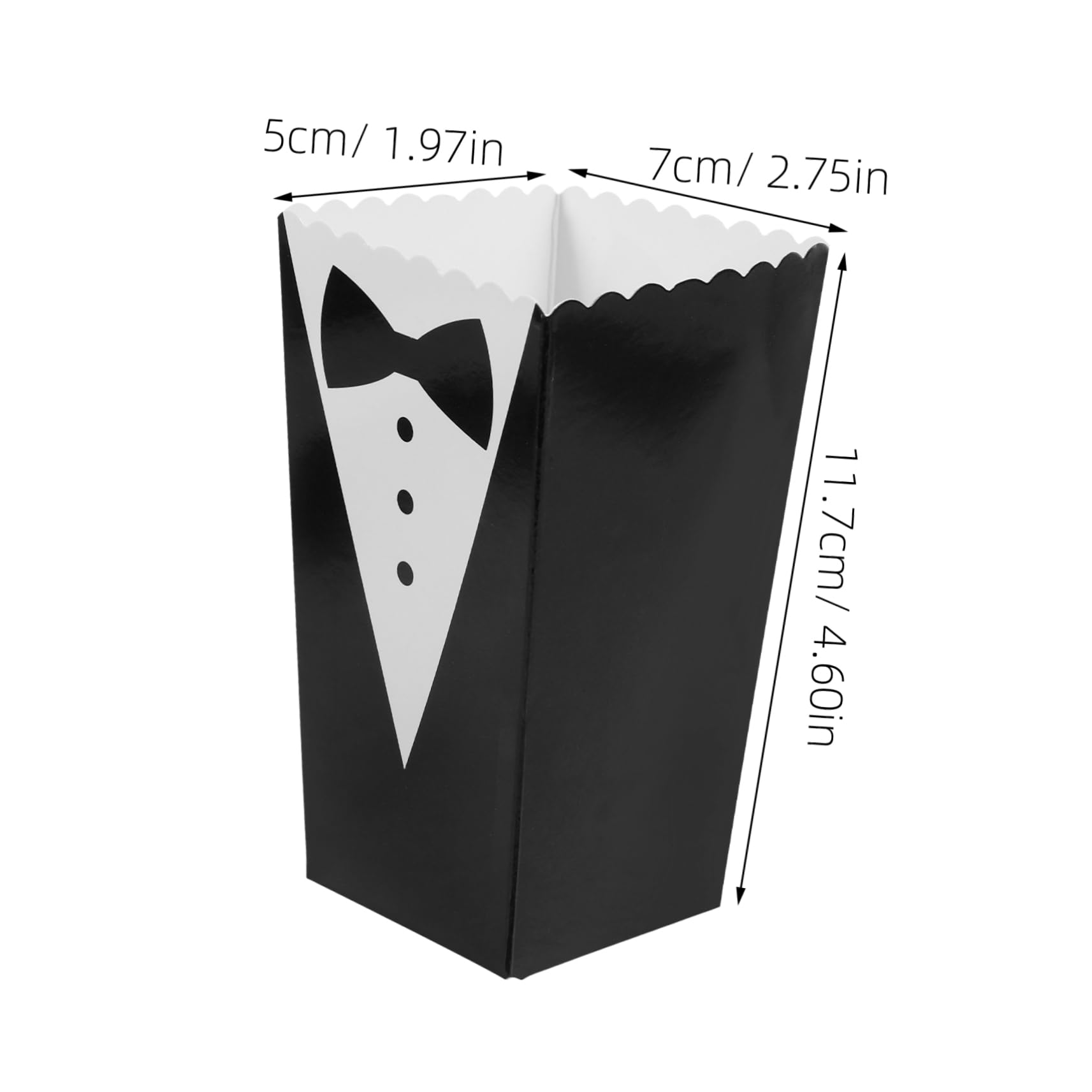 Alipis 50pcs Popcorn Boxes Paper Popcorn Treat Boxes for Parties Movie Nights