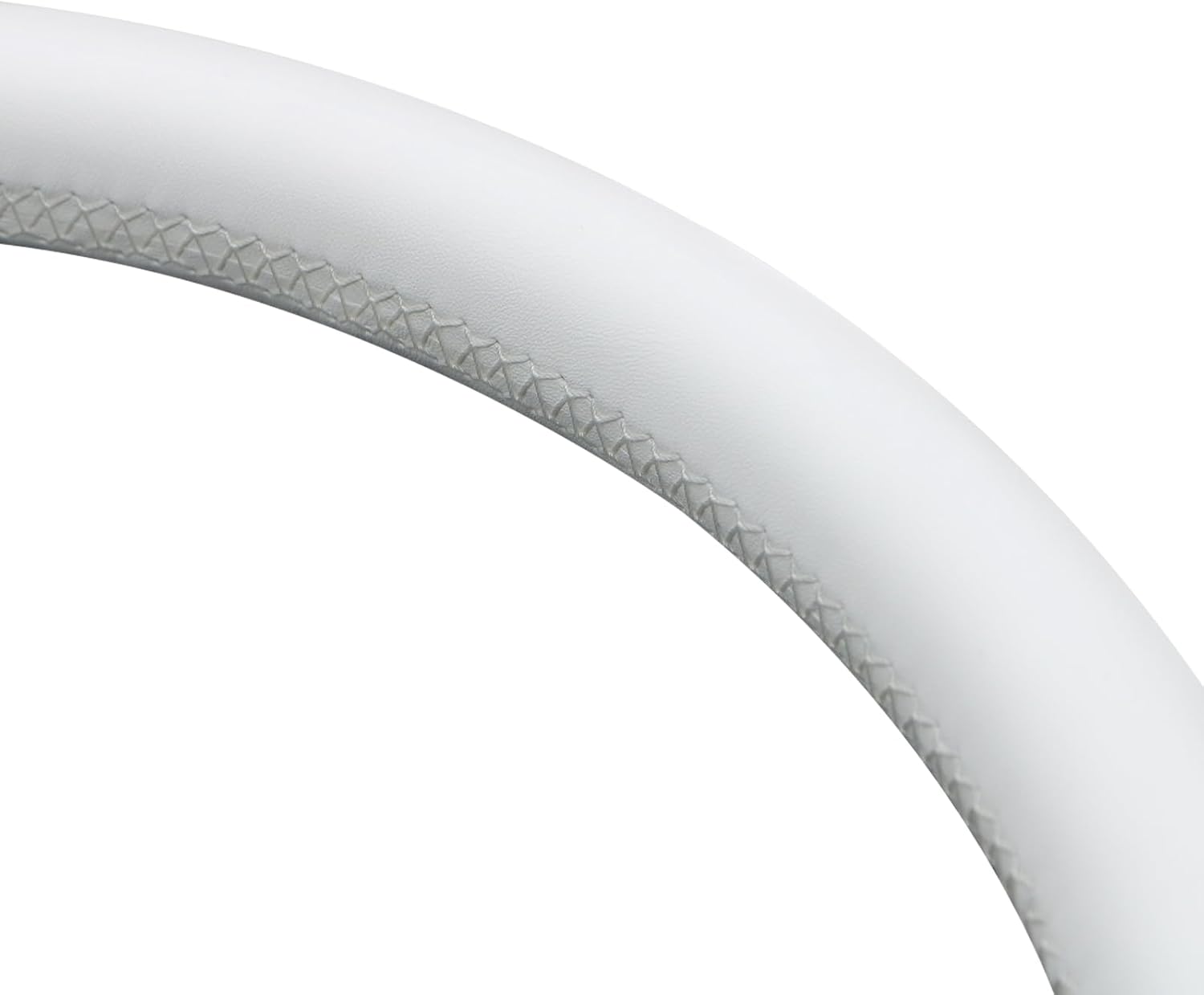 MEWANT Hand Stitch White Leather Steering Wheel Cover Wrap for Chevrolet Silverado 1500 1999-2002/Silverado 2500 1999-2002/Silverado 3500 2001-2002/Astro/Blazer/C/K 1500 Series/Kodiak/Suburban/Tahoe