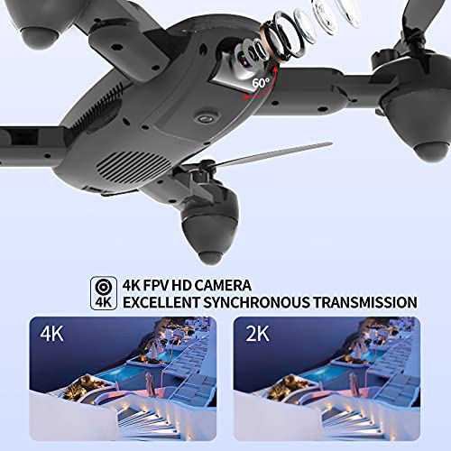 Gps Drone With Camera For Adults，Zuhafa T5,4K Hd Camera，Rc Quadcopter With Return Home,40 Minutes Flight Time, One-Key Returning ,Altitude Hold, 3D Flip,Follow Me,2 Batteries #TOP1