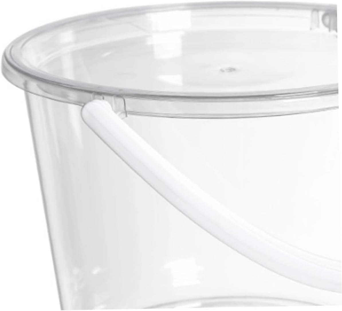 Large Capacity Transparent Water Bucket Set with Handle Multipurpose Basin and Scoop Home Garden and Outdoor Use
