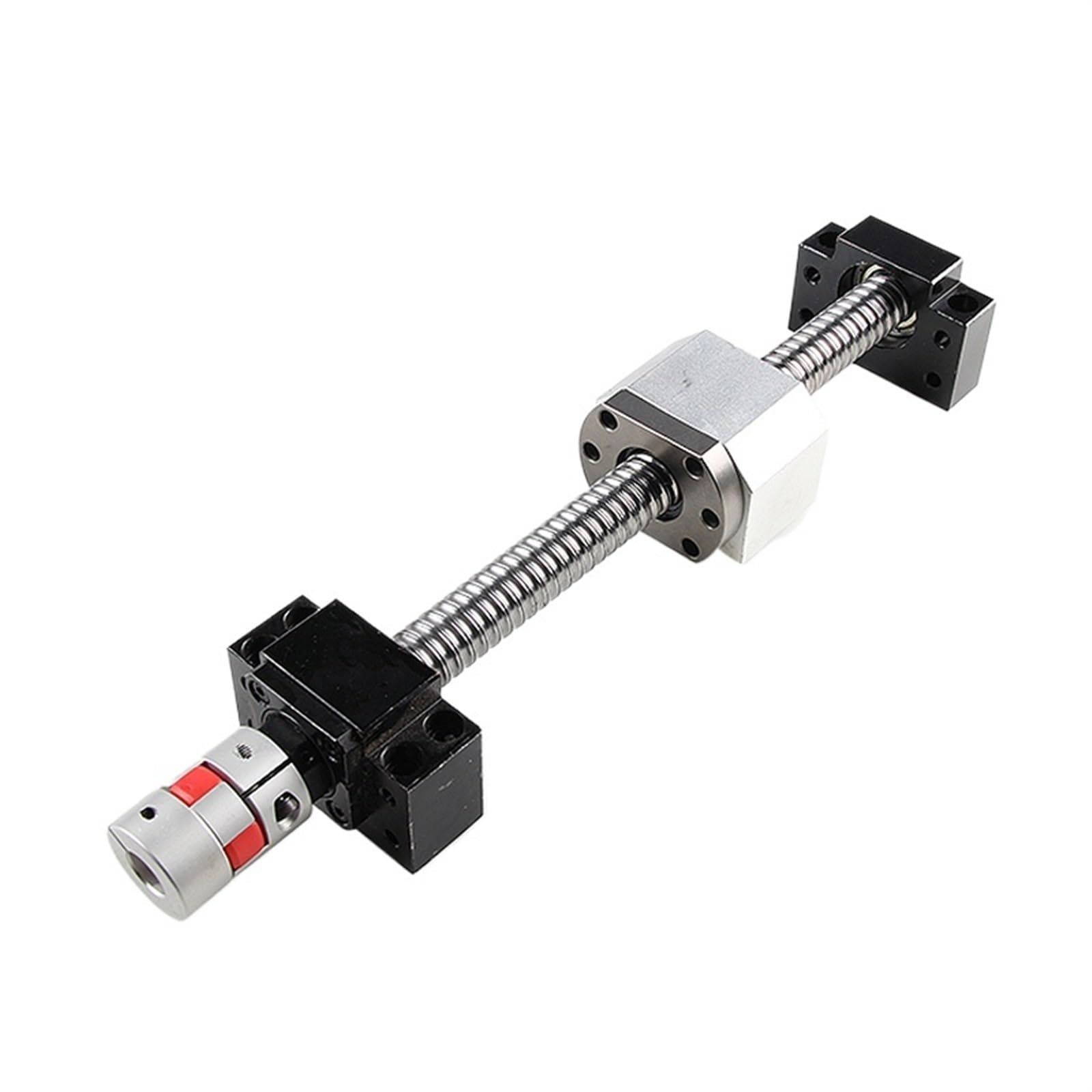 Metal Ball Screw nut end Processing Ball Screw SFU2505 Set 300-1000mm C7 End Machined BKBF20 End Support Coupling Accessories(500mm)