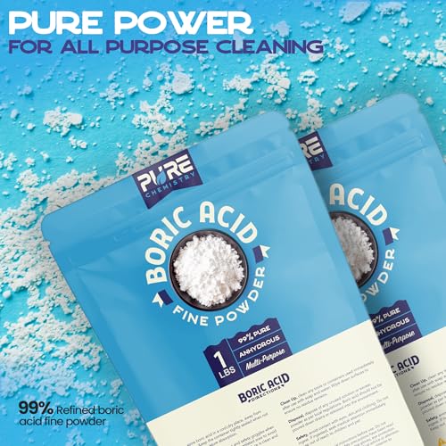 image for Ecoxall Bulk Boric Acid Fine Powder, 99.9% Pure, Laundry Stain Remover