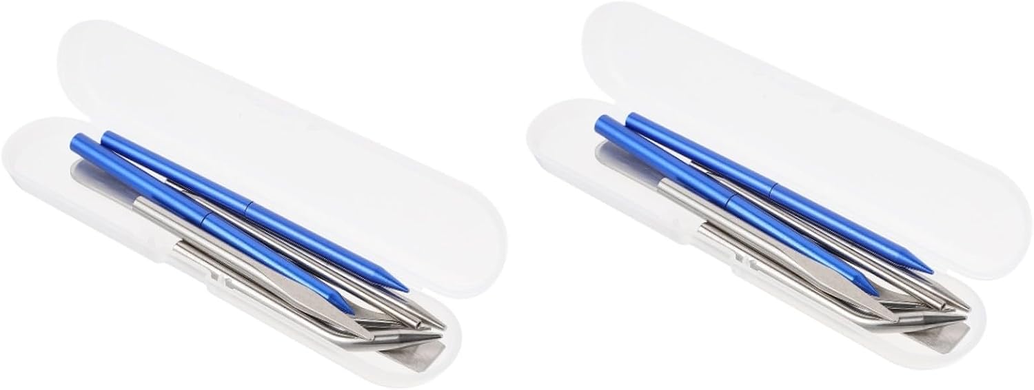 STOBOK 2sets Professional Weaving Needles for Bracelet Making Lace Weaving Tools for Crafting Umbrella Cords and Accessories for Braiding Enthusiasts