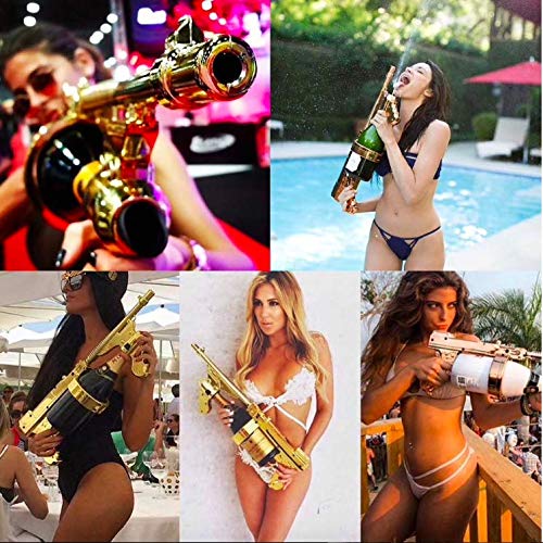 CHAMPAGNEGUN シャンパンガン　SpecialEdition Amazon.com | Champagne gun (Chrome): Champagne Glasses