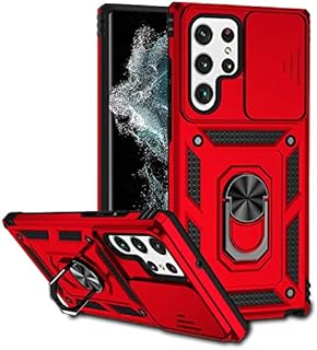 Hitaoyou Samsung Galaxy S22 Ultra Case , Galaxy S22 Ultra Case with Camera Cover & Kickstand Military Grade Shockproof Heavy Duty Protective with Magnetic Car Mount Holder Case for Galaxy S22 Ultra