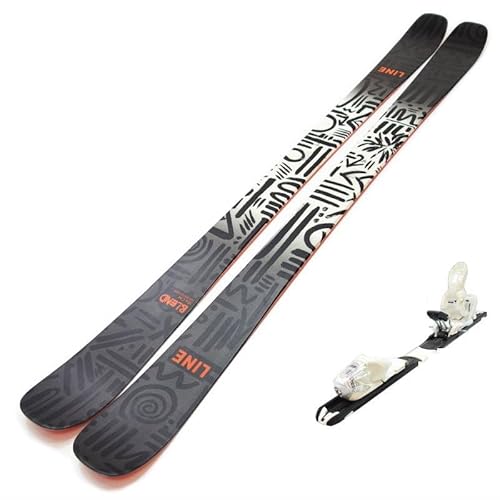 ワンタッチ調整ビンディング付きツインチップスキー 24 LINE BLEND+XPRESS10 White ライン フリースタイルスキー (185cm)