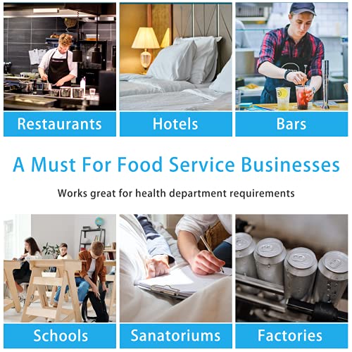 Supercheck Chlorine Test Strips, 0-750 Ppm, 50 Count, Chlorine Test Strips For Food Service, Measure Chlorine Contents In Sanitizing Solutions, Sanitizer Test Strips Food Service, Bleach Test Strips #TOP6