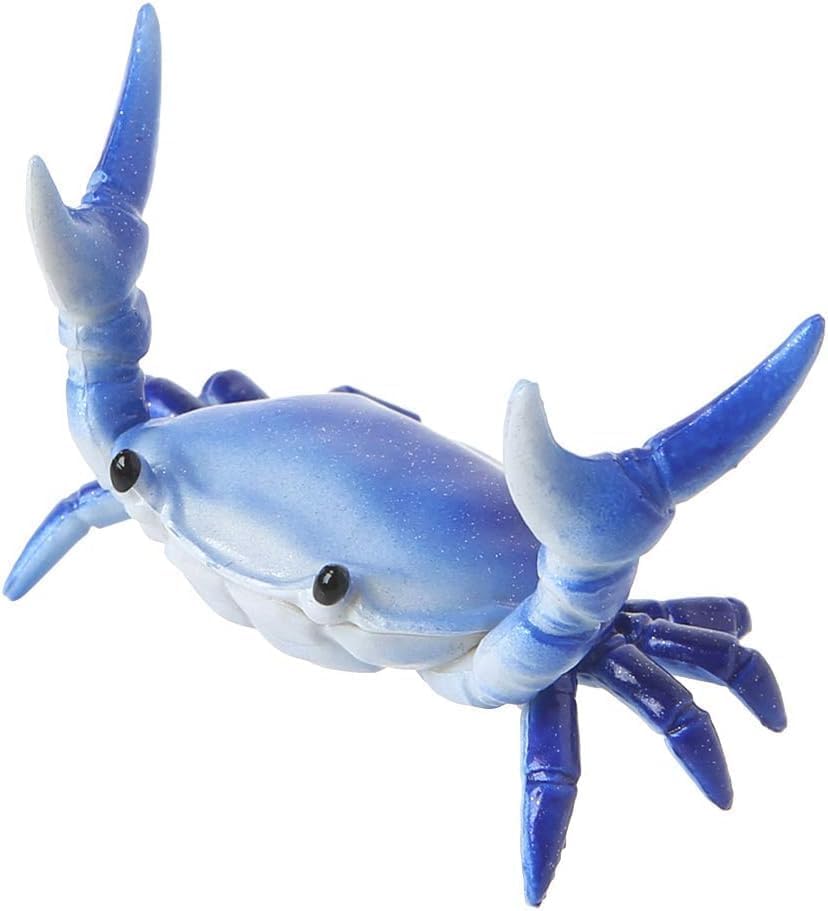 Nlinlin Blue Japanese Creative Cute Crab Pen Holder Weightlifting Crabs Penholder Bracket Storage Rack Gift Stationery Pencil Holders and Pen Holders Accessories