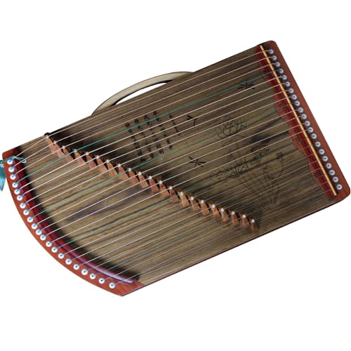 NS Musical Guzheng Finger Trainer with Complete Accessories Kit and Backpack, Ideal for Professionals, Adults, Beginners, and Children with 21 Strings(Moonlight)