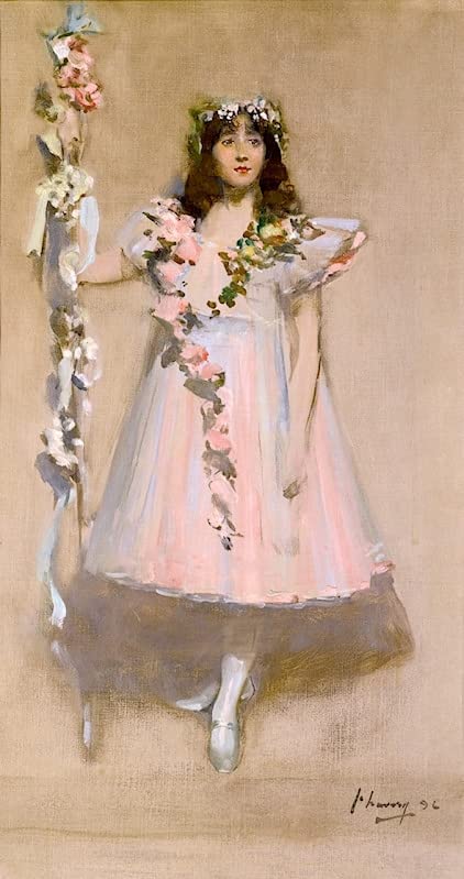 Toile La Ragazza Inghirlandata John Lavery grande affiche d'art aux finitions premium 60x90