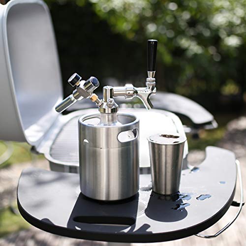 Tmcraft 64Oz Pressurized Mini Keg Growler, Portable Stainless Steel Home Keg Kit System With Updated Co2 Regulator Keeps Fresh And Carbonation For Homebrew, Craft And Draft Beer #TOP1