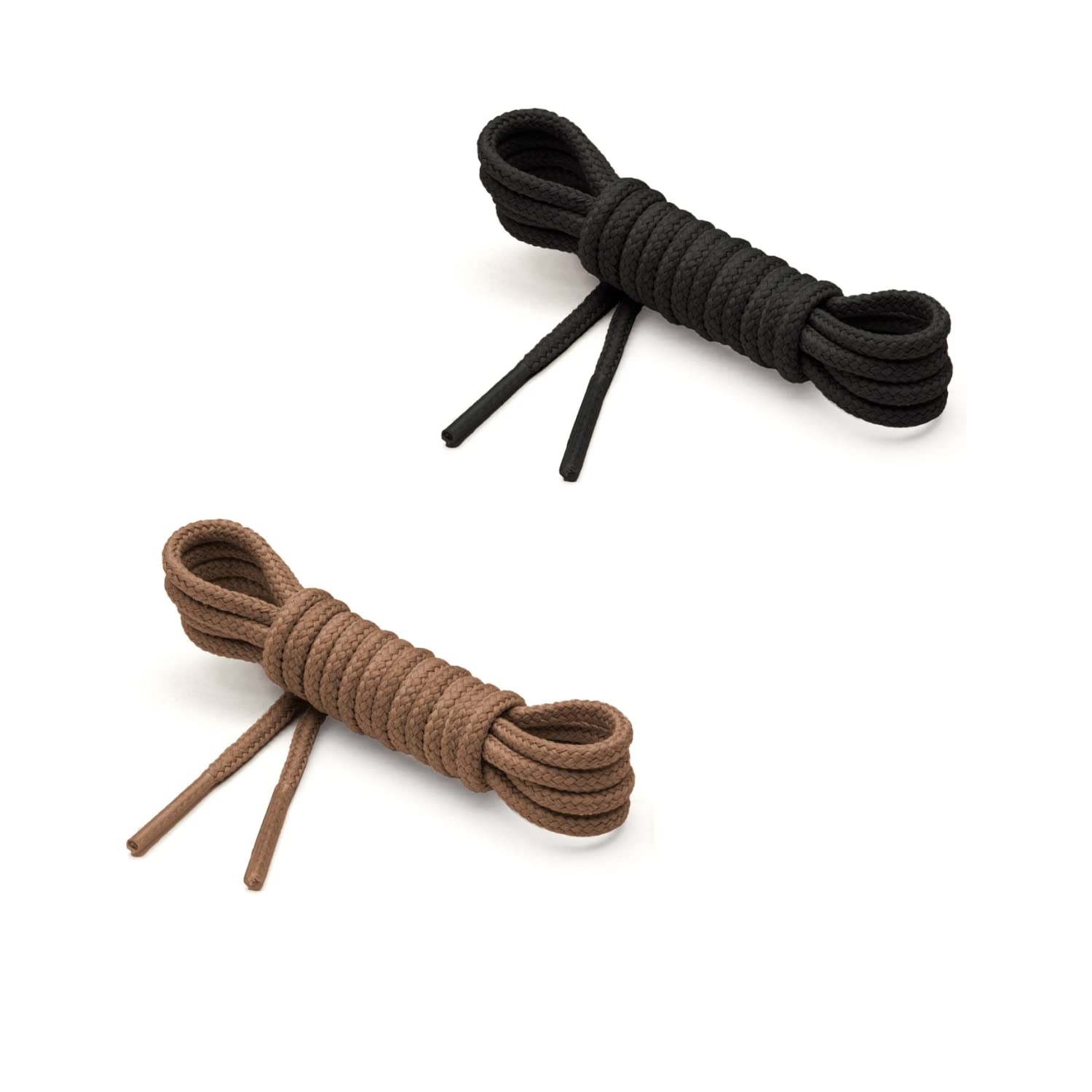 Wawasia4 Pairs Oxford Business Dress Shoelace Waxed Dress Shoe - Main Image