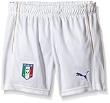 PUMA Kinder Hose FIGC Italia Shorts Replica, Weiß (white-Team power blue), 152 (Herstellergröße: 11-12Y)