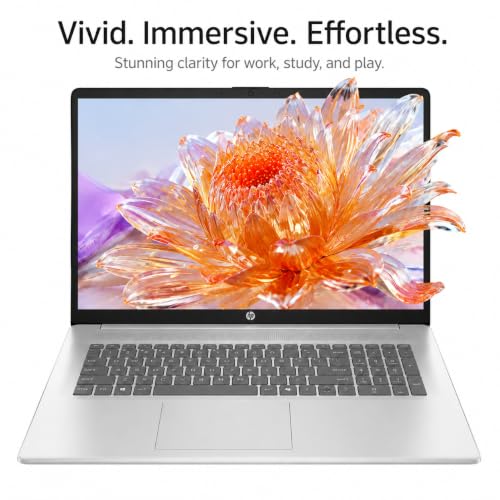 Image of HP 17.3 Touchscreen Business Laptop, AMD Ryzen 5, Backlit Keyboard 16GB RAM | 17.3 inch Anti-Glare HD+ Display, Ryzen 5 7430U (up to 4.3GHz), Copilot, Windows 11 H, Wi-Fi 6, Fast Charge |16GB RAM + 256GB SSD