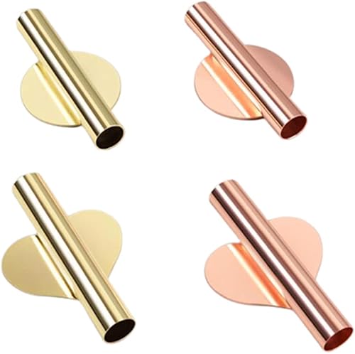 Miniatura 7 de 2 piezas de decoración de pared dorada, jarrón de pared con tubo de metal para plantas, soporte de decoración, utilizado para exhibir flores secas,