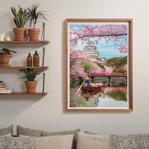 Clementoni Puzzle pour Adultes 1000 Pièces HQC Himeji Castle in Spring Compact Box Fabriqué en Italie 39982 - vue 6